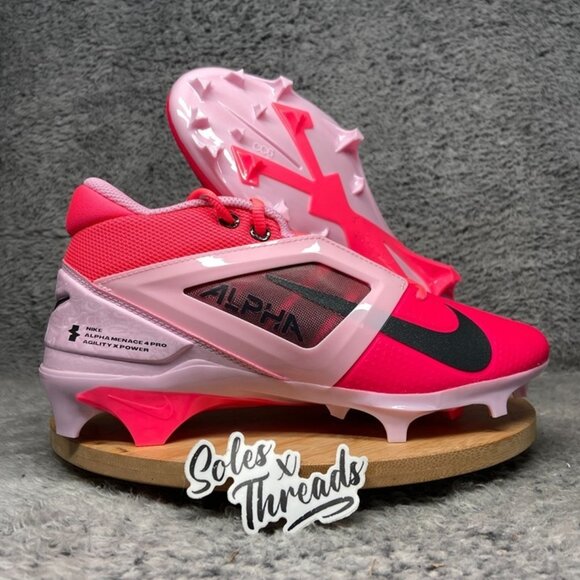 Nike Alpha Menace 4 Pro Football Sizes Men Racer Pink Foam HJ4568-600 - Picture 1 of 6